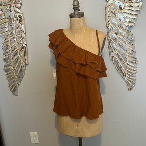 One shoulder with little strap blouse. NWT size medium